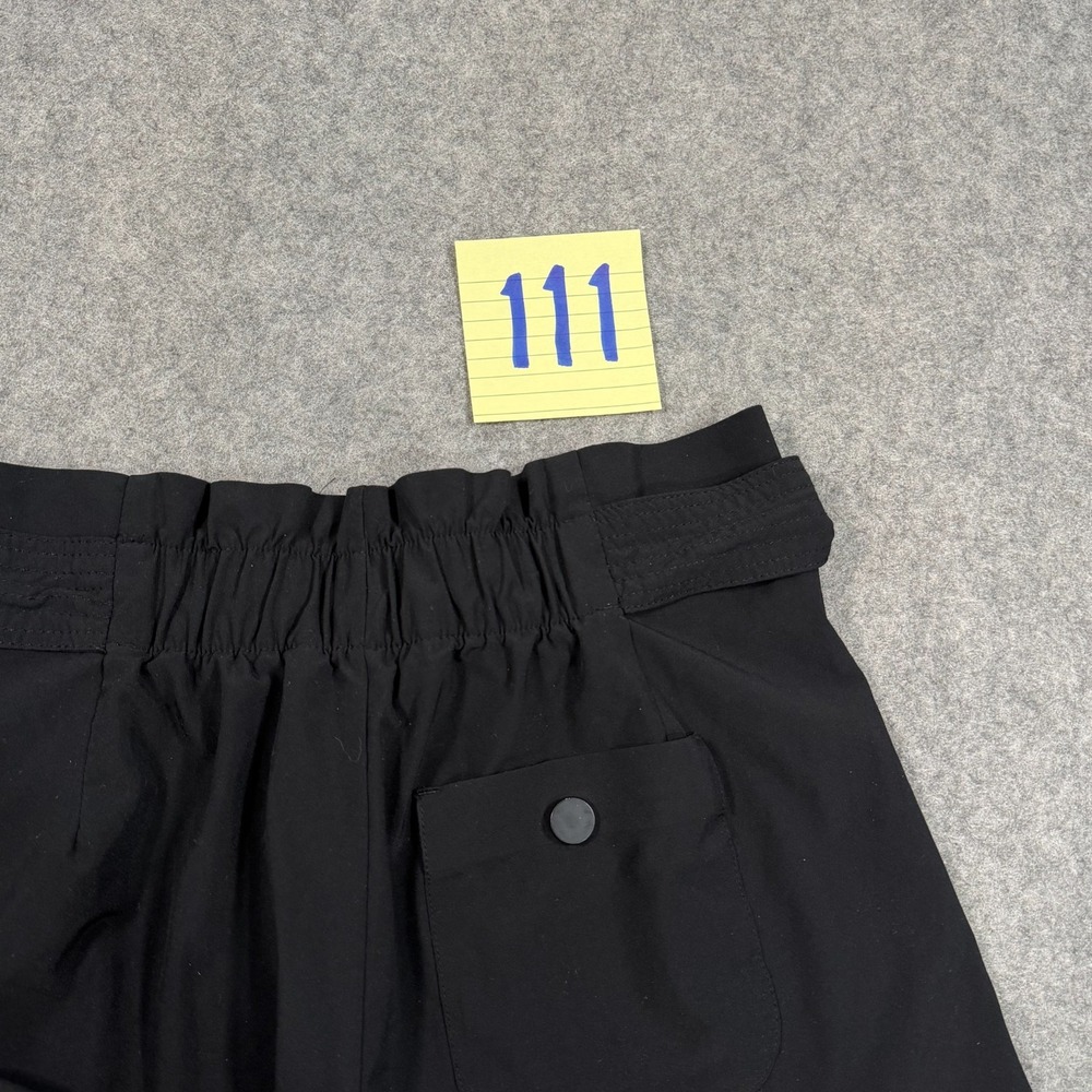 Athleta Black Skyline High Rise Tie Waist Paperbag Shorts II Women's Size 2 - Picture 7 of 7
